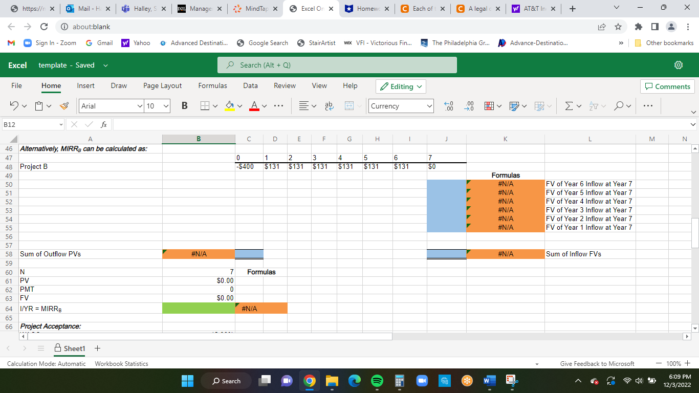 Excel Online Structured Activity: Capital