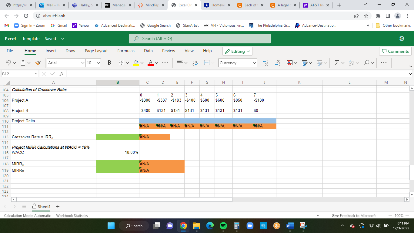 Excel Online Structured Activity: Capital