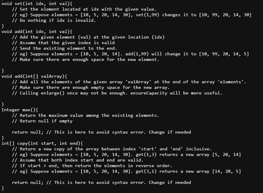 I need these programs an Java for a dome program