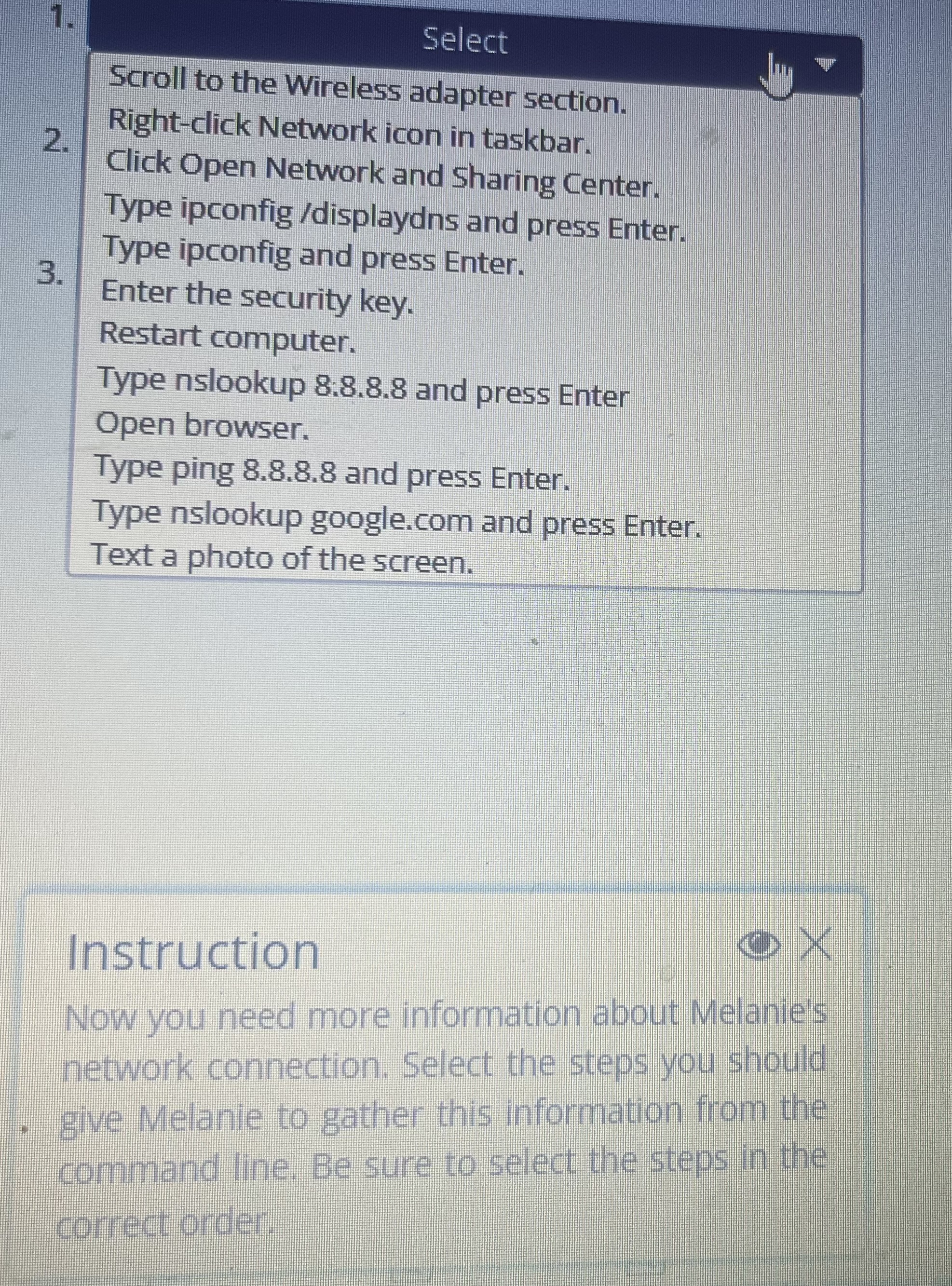 Scroll to the Wireless adapter section. Right -