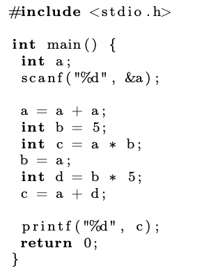 Here is a C program. For b , match the registers