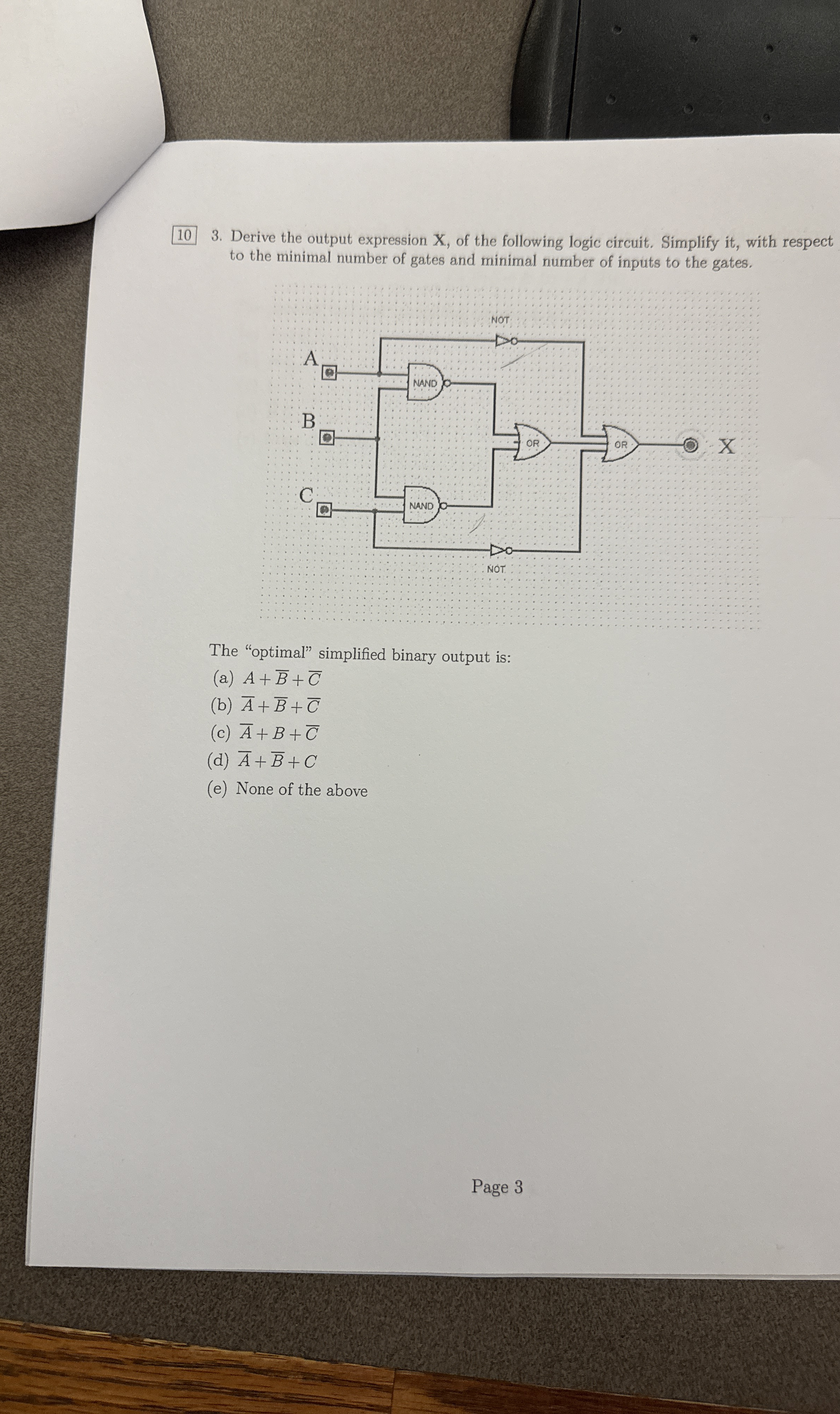 How can I figure out 1 0 3 . Derive the output