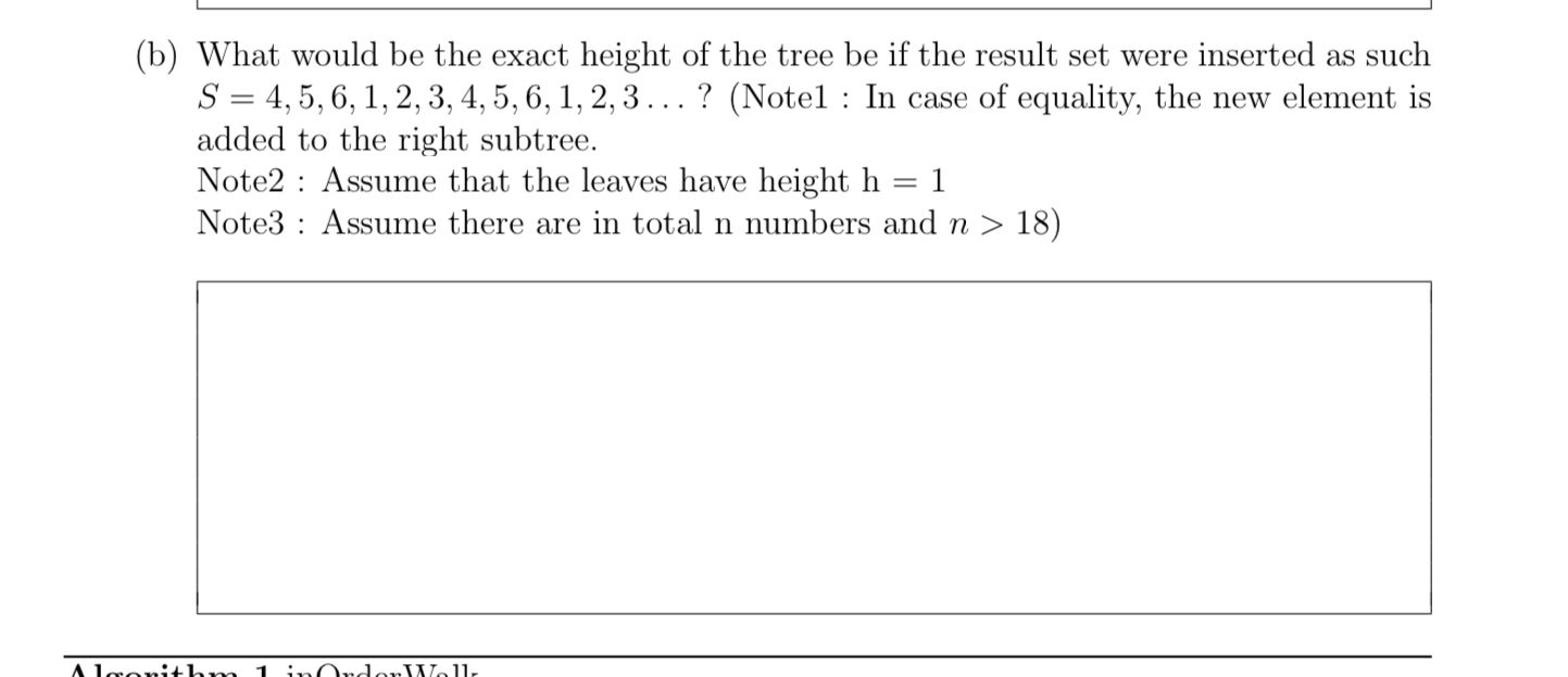 ( b ) What would be the exact height of the tree