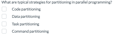 What are typical strategies for partitioning in