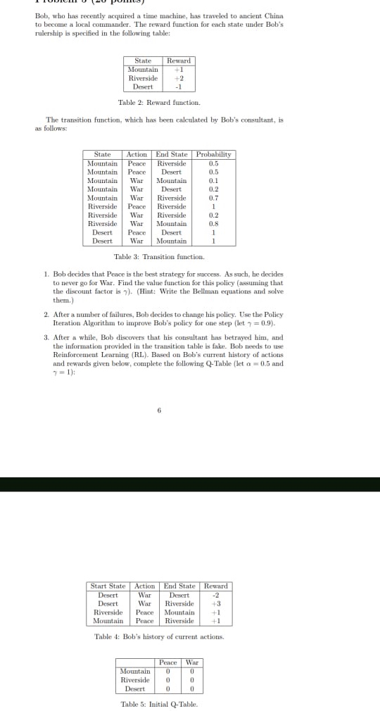 Bob, who has recently acquired a time machine,