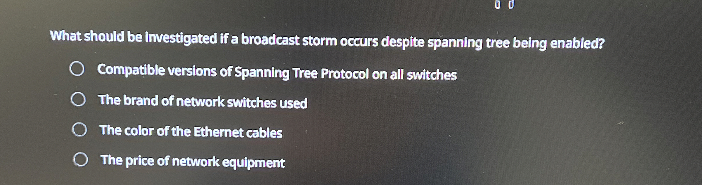 What should be investigated if a broadcast storm