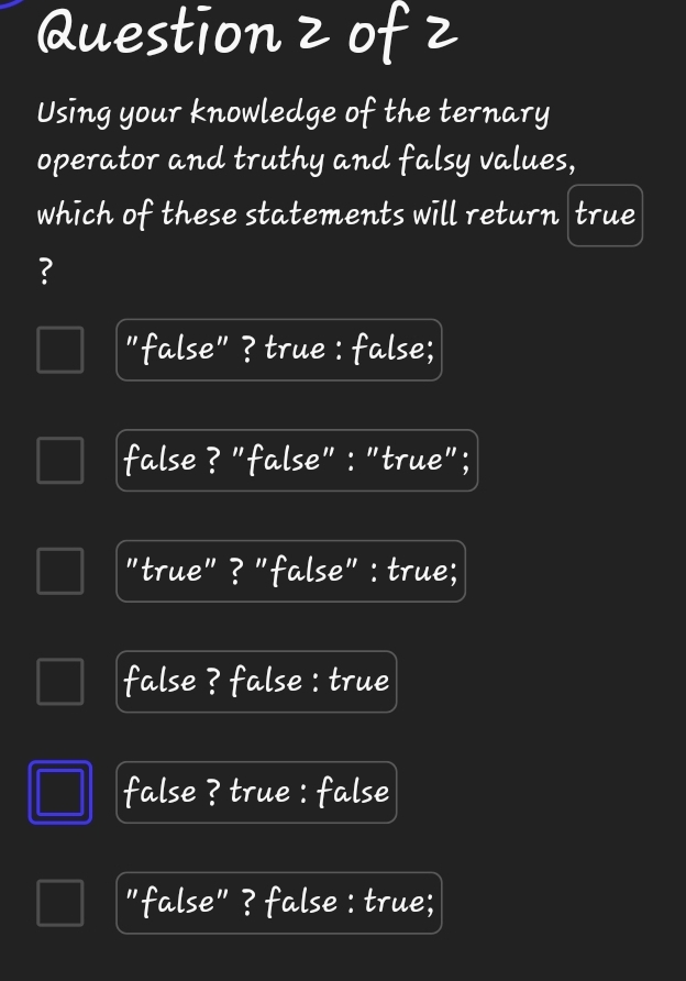 Question 2 of 2 Using your knowledge of the