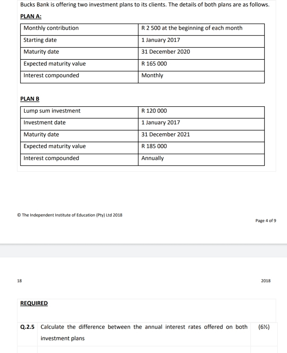 Please do Q2. 5 and explain how to calculate the