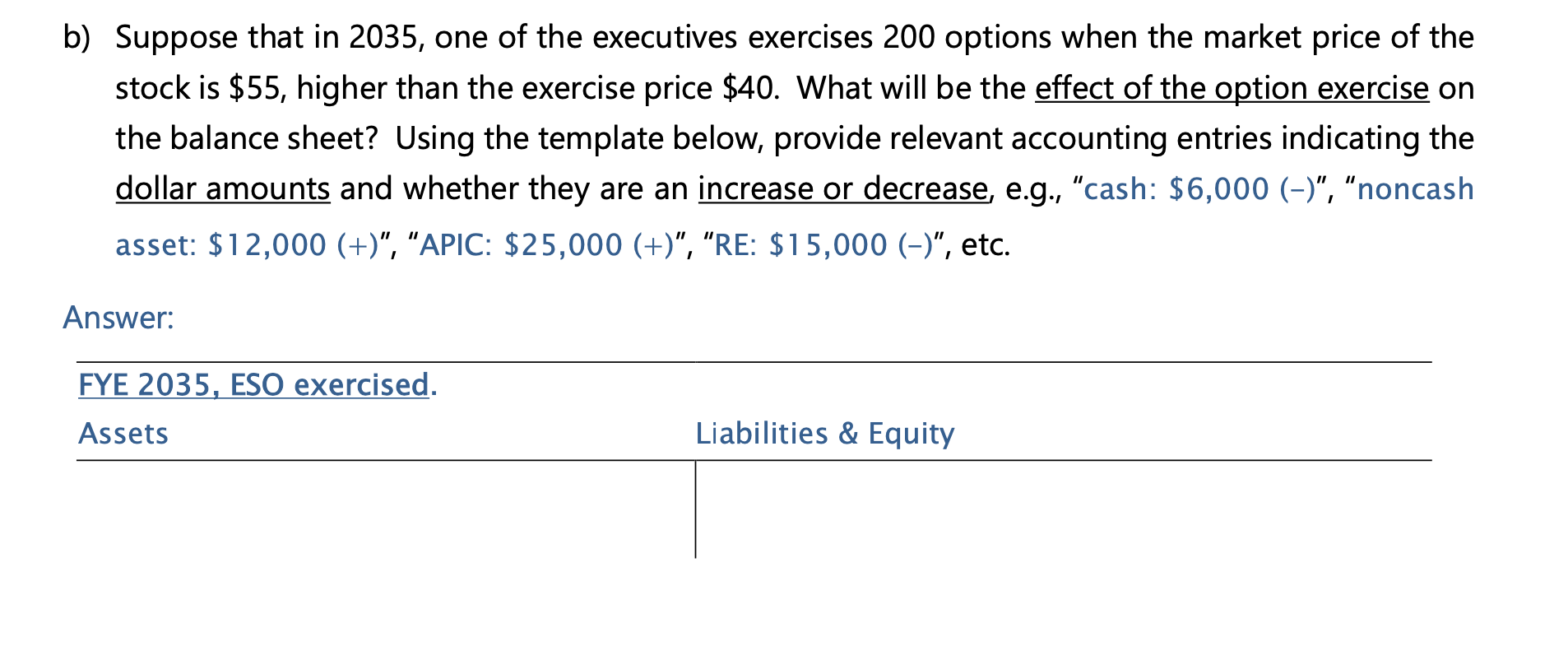 Question 1 [5 marks] For each transaction
