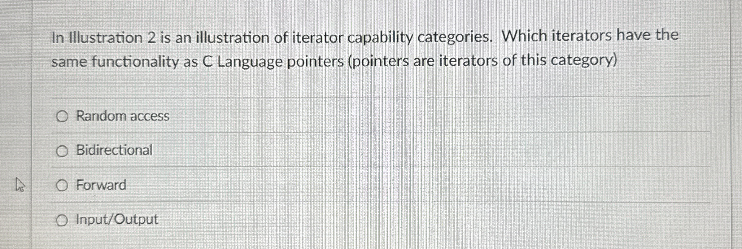 In Illustration 2 is an illustration of iterator