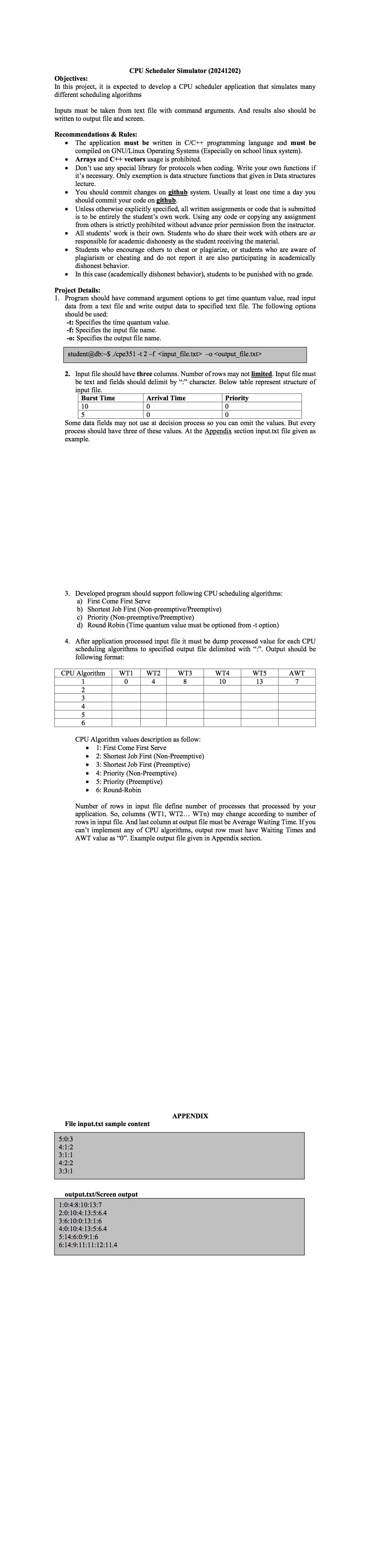 CPU Scheduler Simulator ( 2 0 2 4 1 2 0 2 )