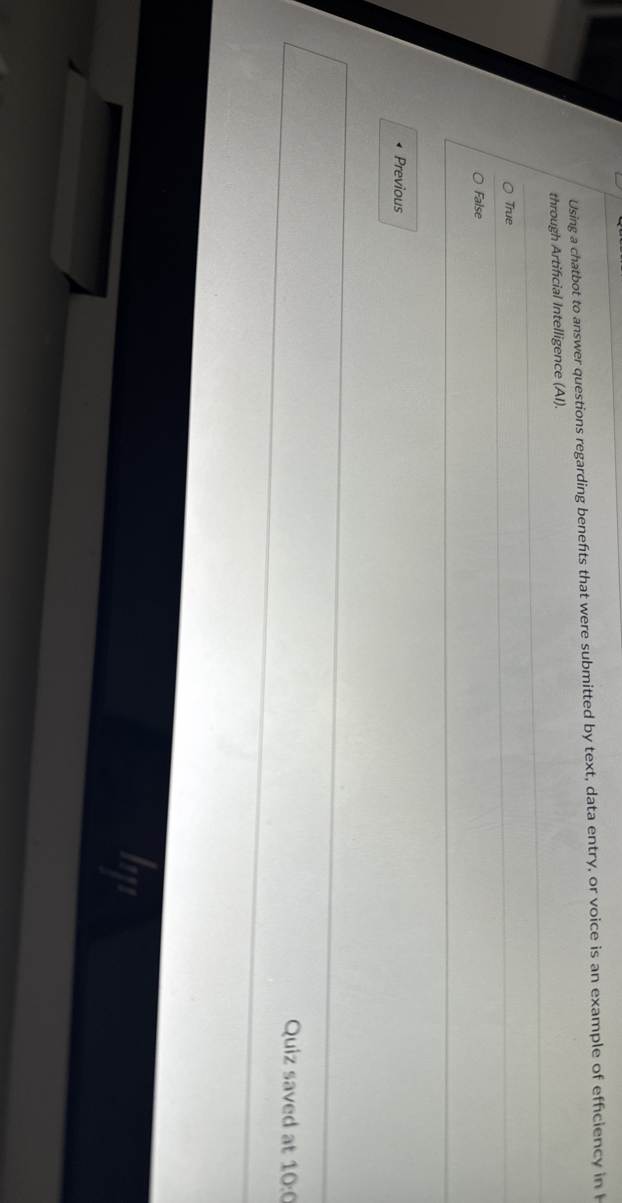 Using a chatbot to answer questions regarding