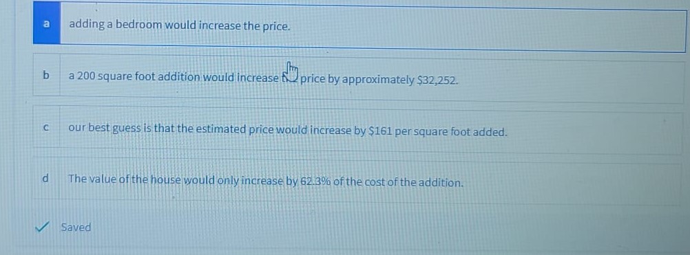A model to estimate House Price based upon the