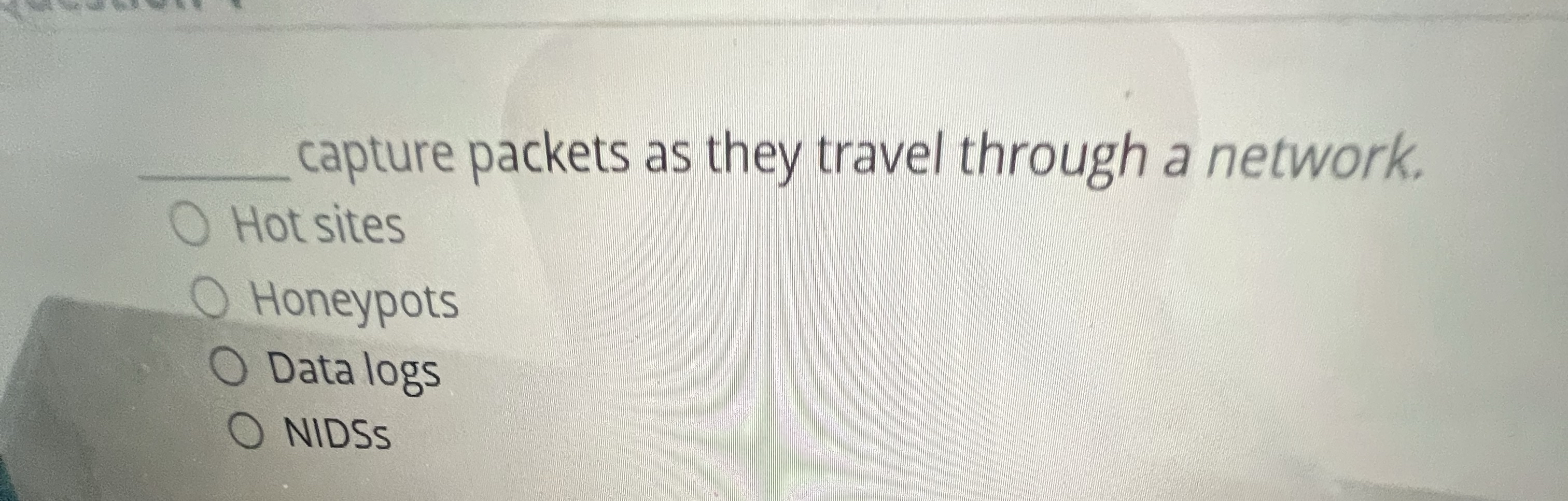 q , capture packets as they travel through a