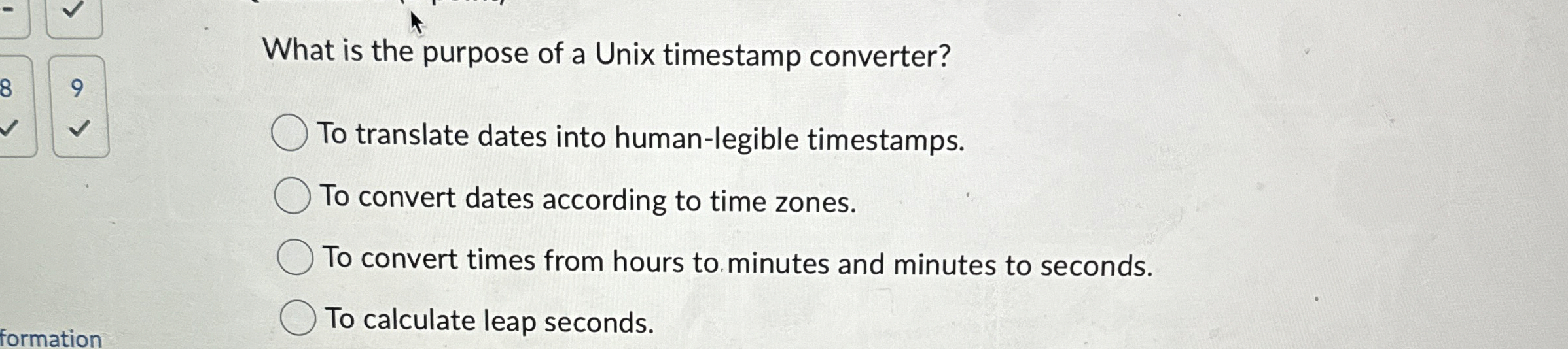 What is the purpose of a Unix timestamp
