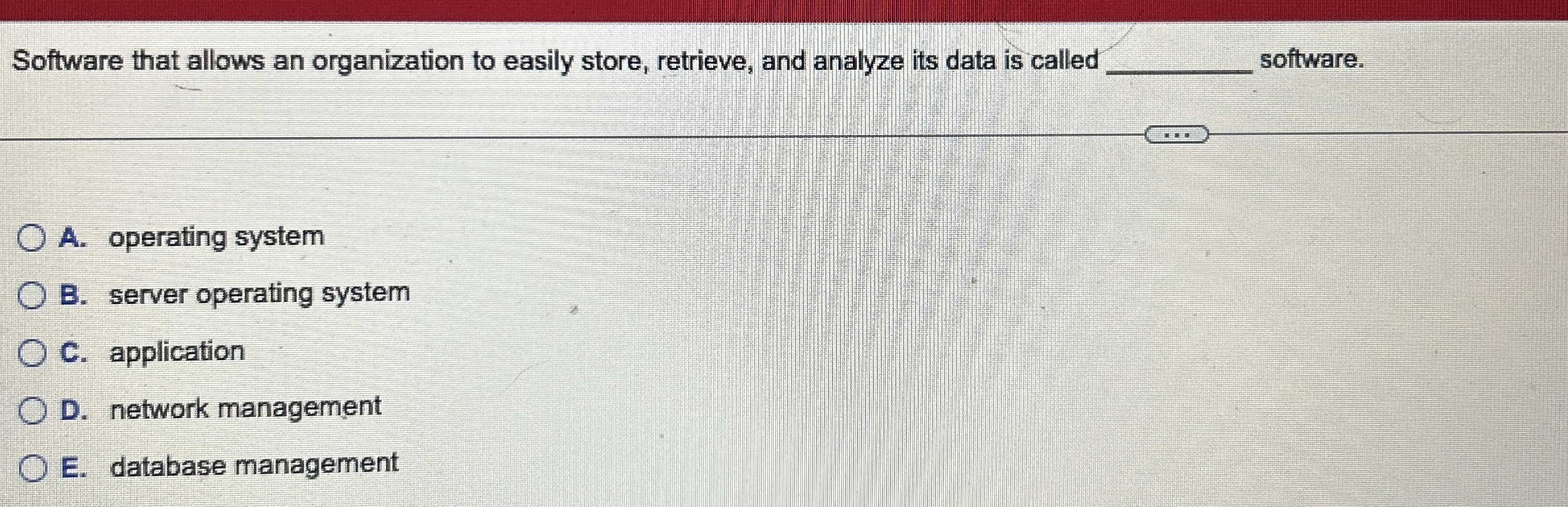 Software that allows an organization to easily