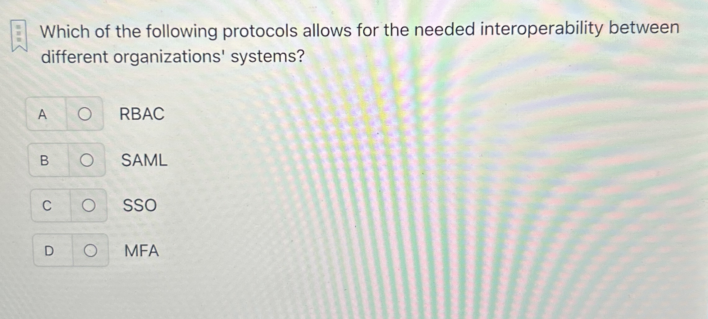 Which of the following protocols allows for the