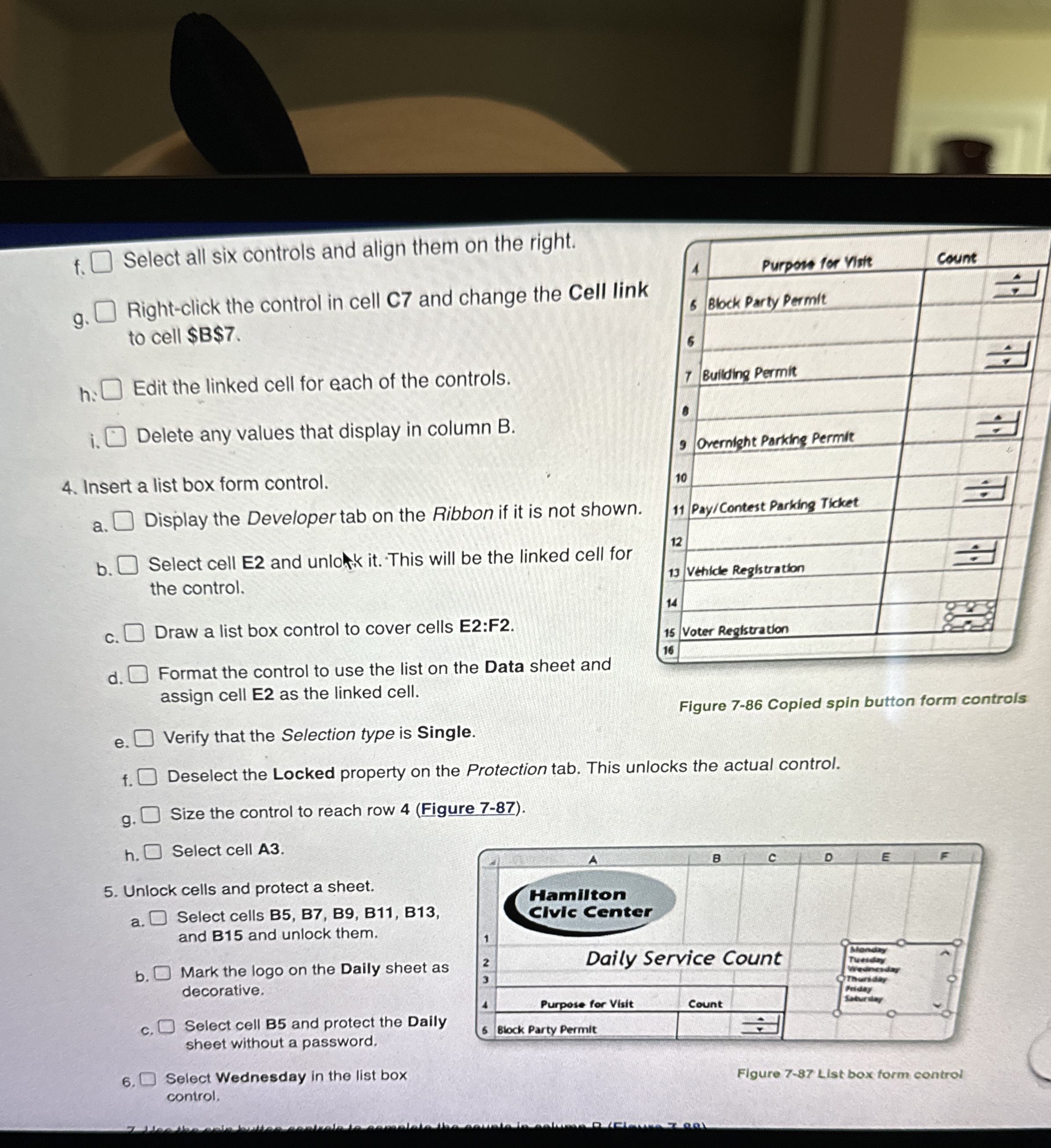 Select f . Select all six controls and align them