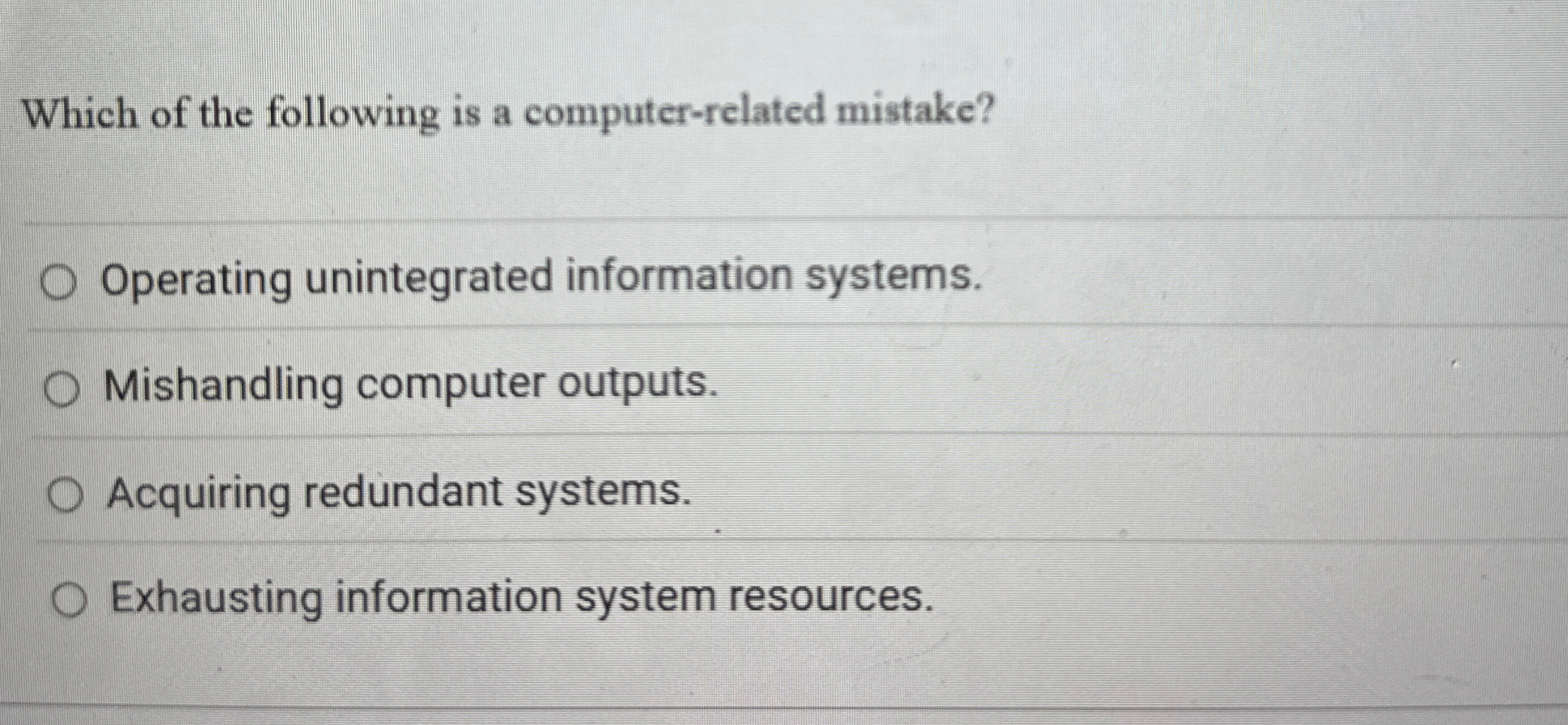 Which of the following is a computer - related