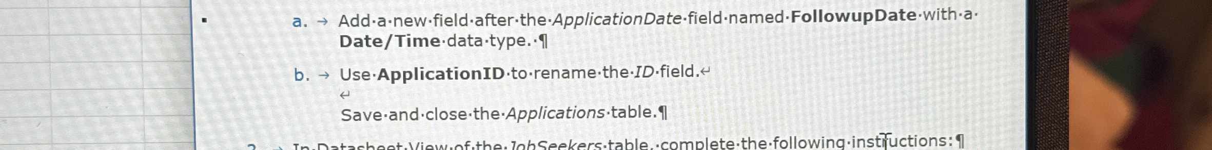 a . Add * a * new * field * after - the *