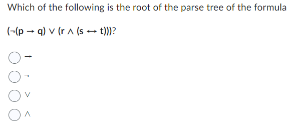 Which of the following is the root of the parse
