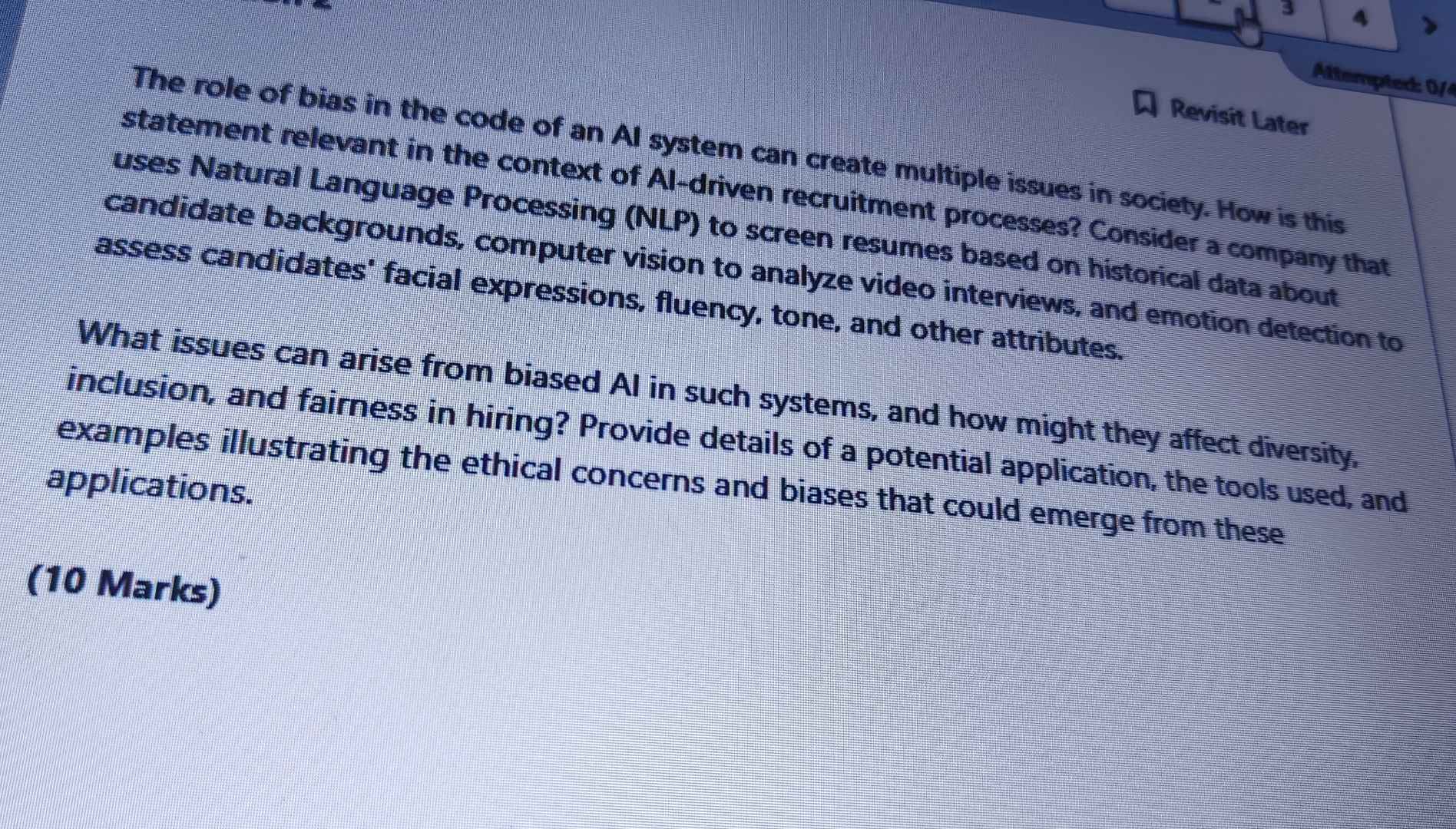 The role of bias in the code of an A l s y s t e