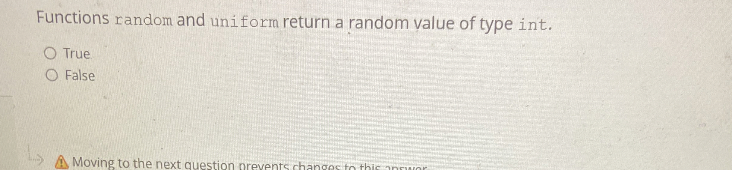 Functions random and uniform return a random