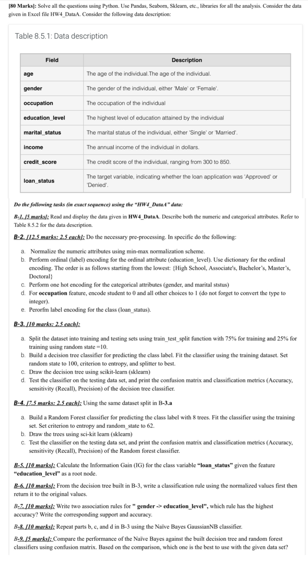 Do the following tasks ( in exact sequence )