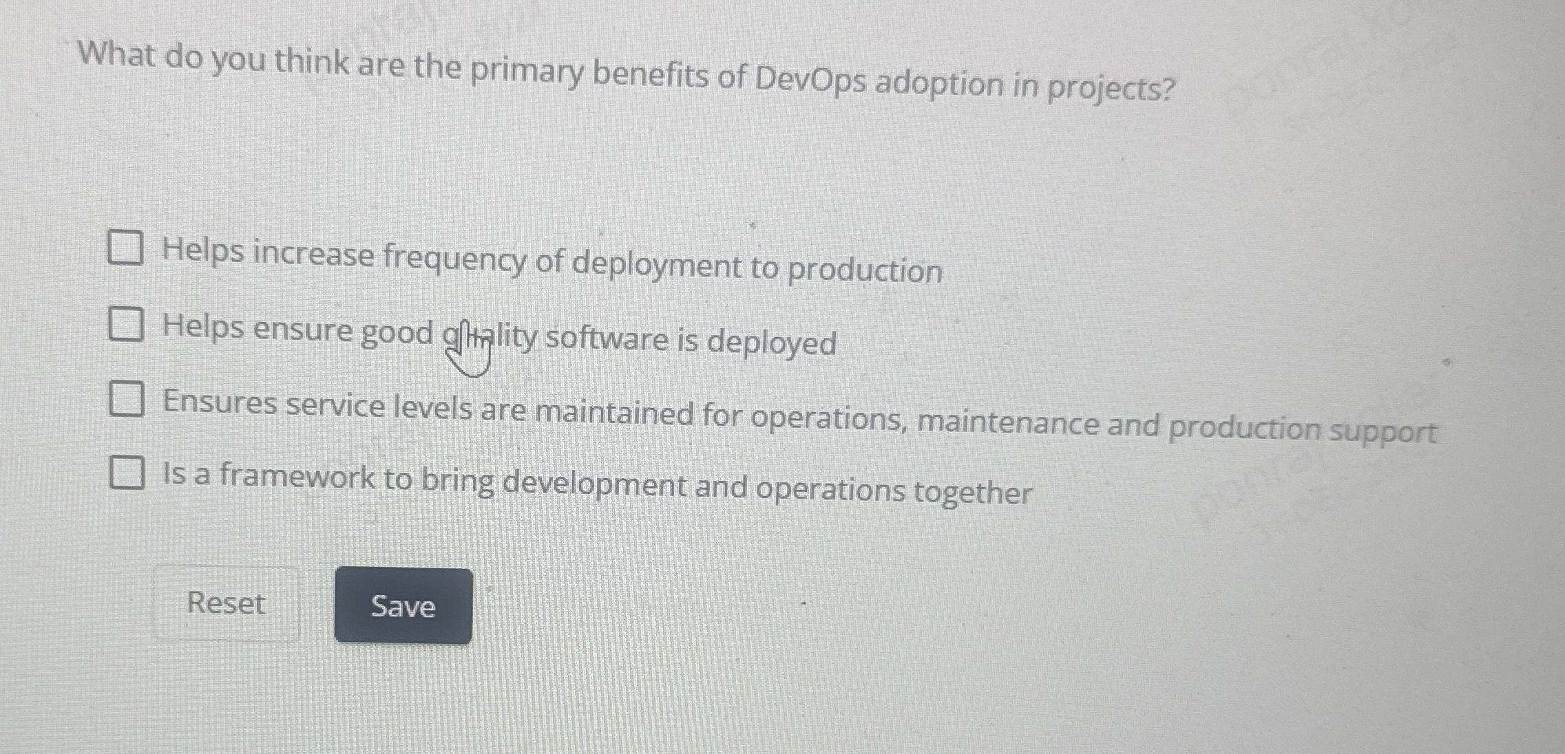 What do you think are the primary benefits of