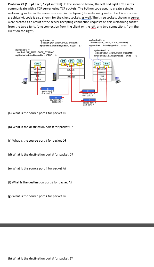 Problem \ # 3 ( 1 . 5 pt each, \ ( \ mathbf { 1 2