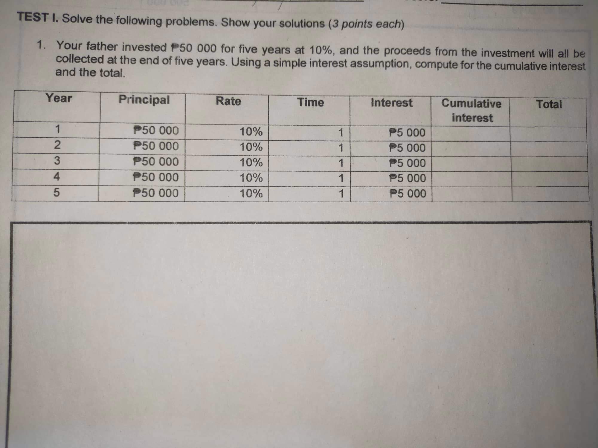 Direction: Answer the following and give the