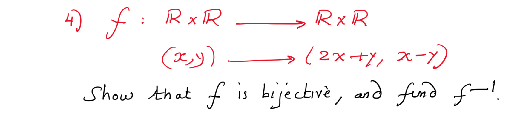 f : R RlongrightarrowR R ( x , y ) l o n g r i g