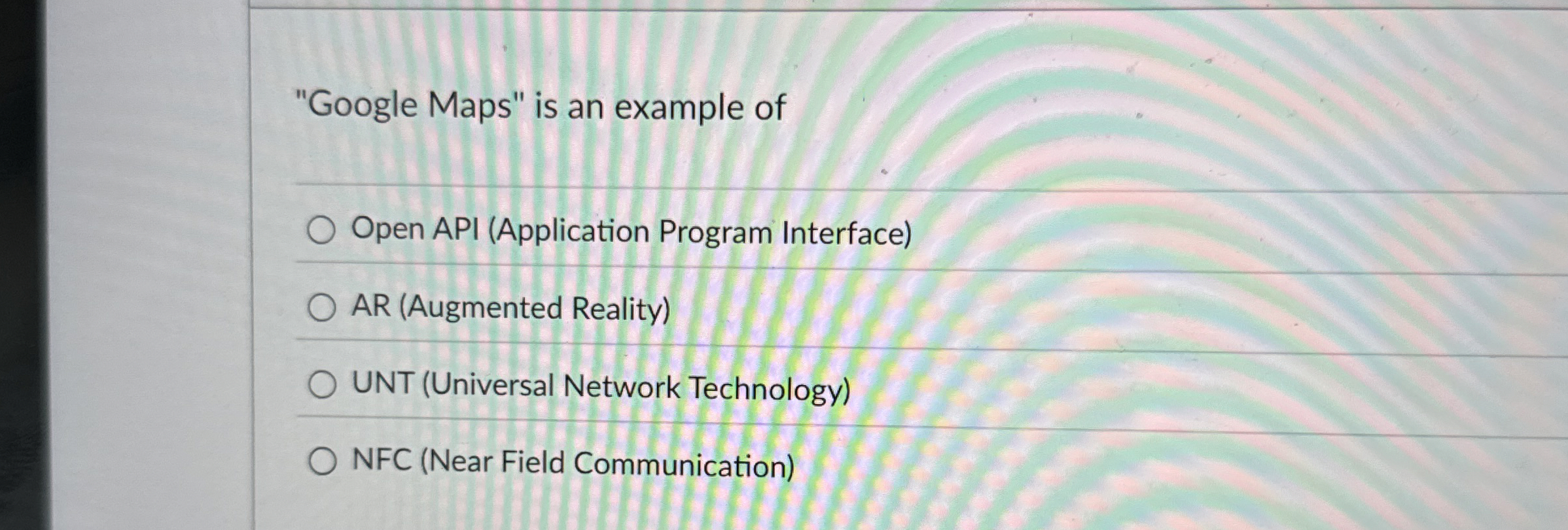 "Google Maps" is an example of Open API (