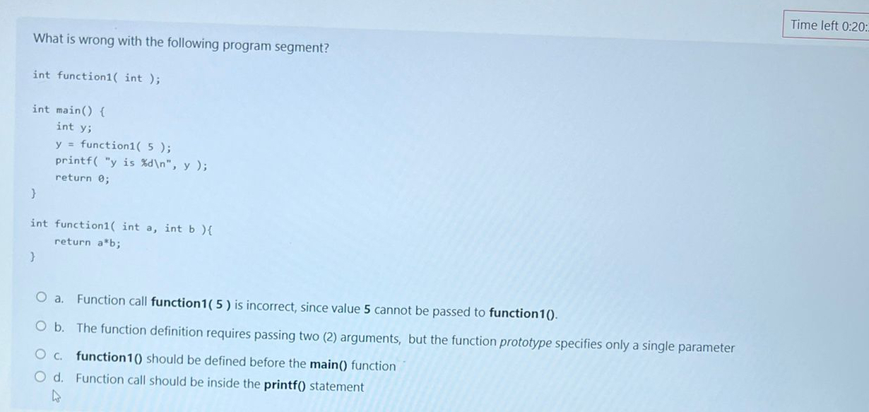 What is wrong with the following program
