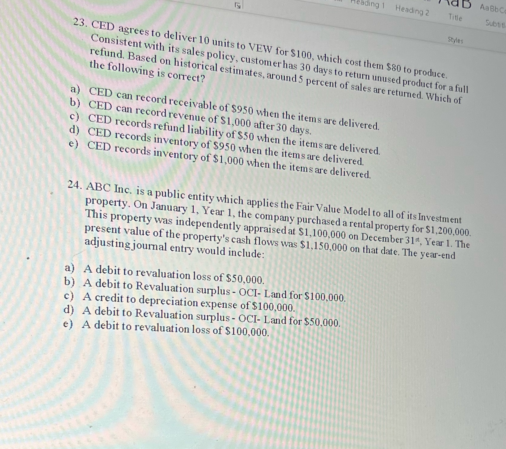 naD AaBbC reading 1 Heading 2 Title Subtitl