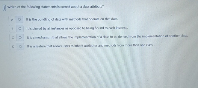 Which of the following statements is correct