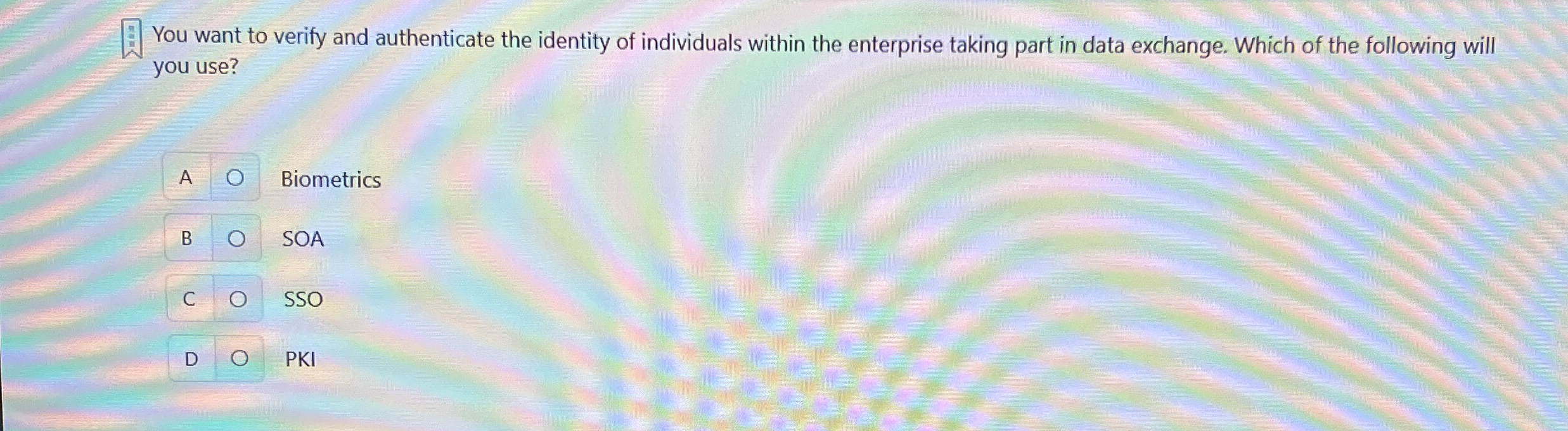 You want to verify and authenticate the identity