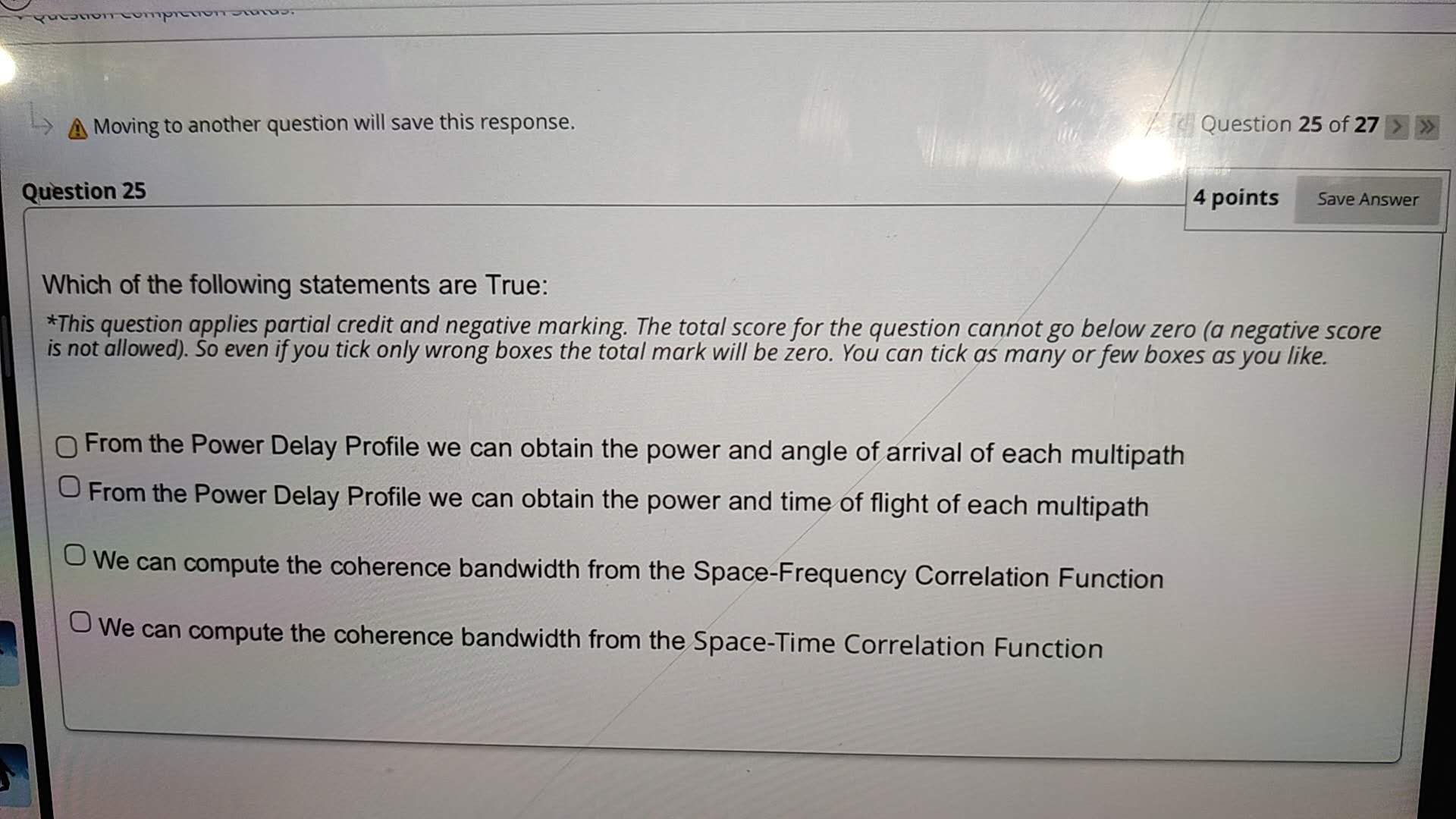 Question 2 5 Which of the following statements