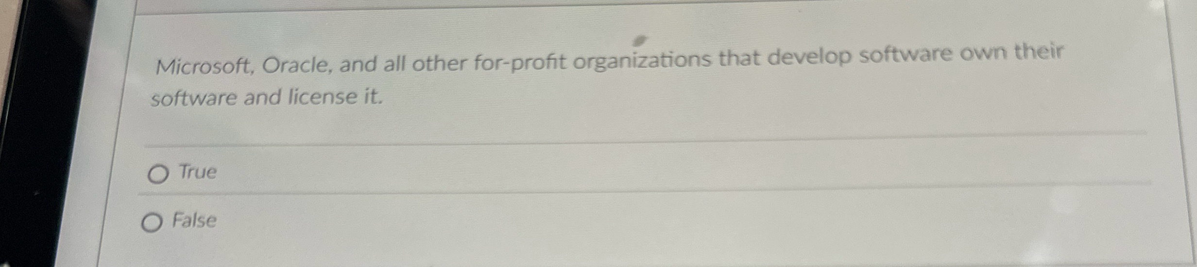 Microsoft, Oracle, and all other for - profit