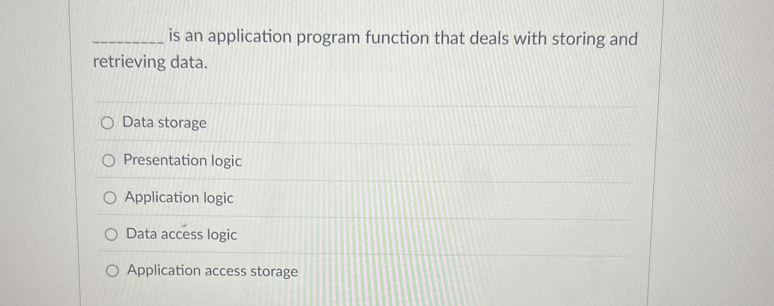 is an application program function that deals
