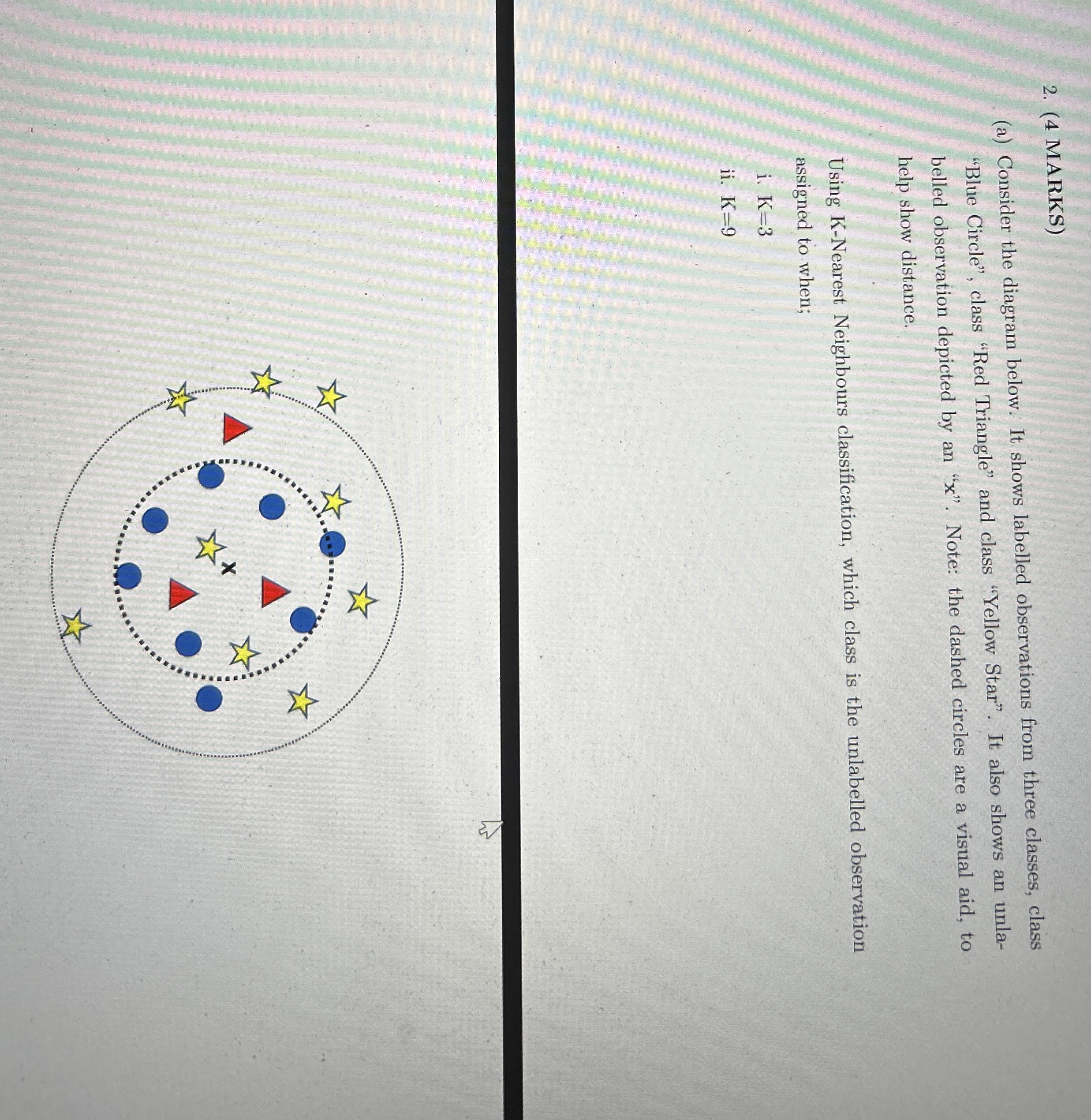 ( 4 MARKS ) ( a ) Consider the diagram below. It