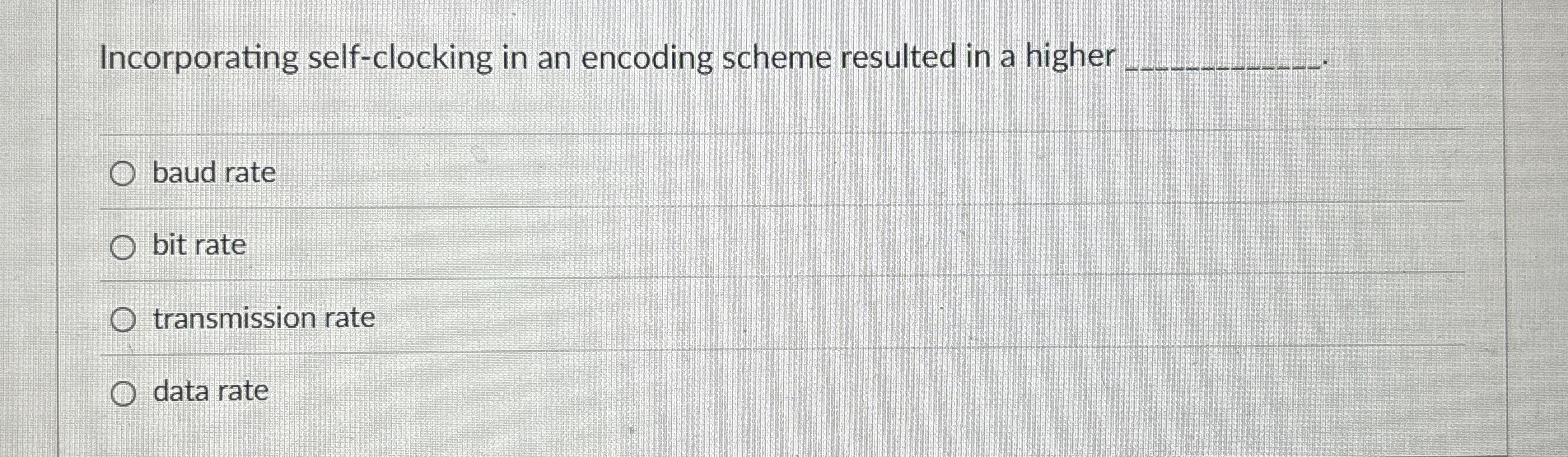 Incorporating self - clocking in an encoding