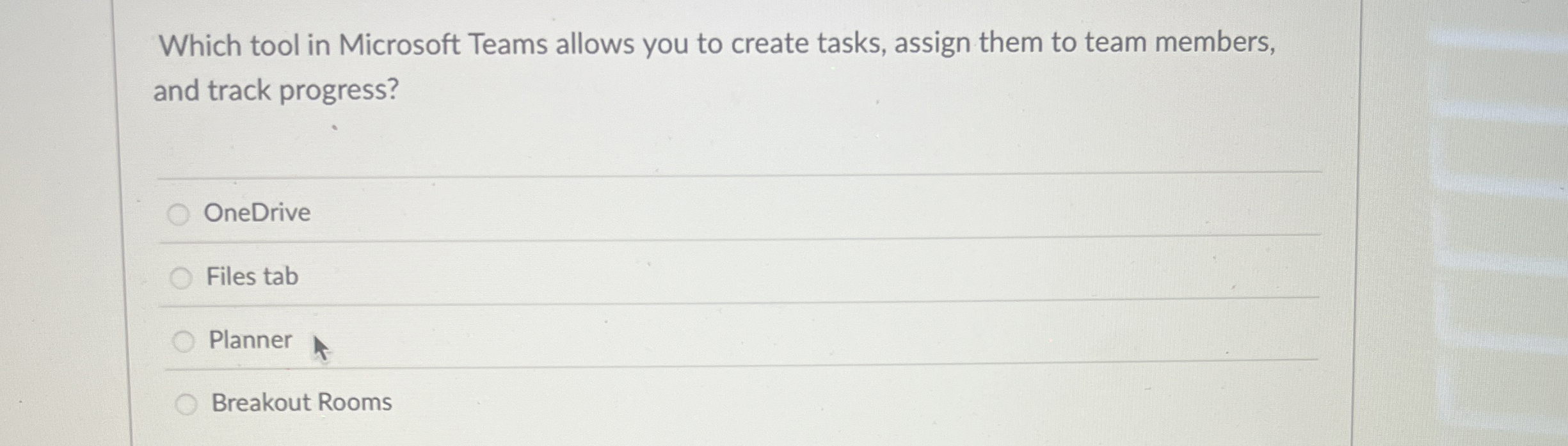 Which tool in Microsoft Teams allows you to