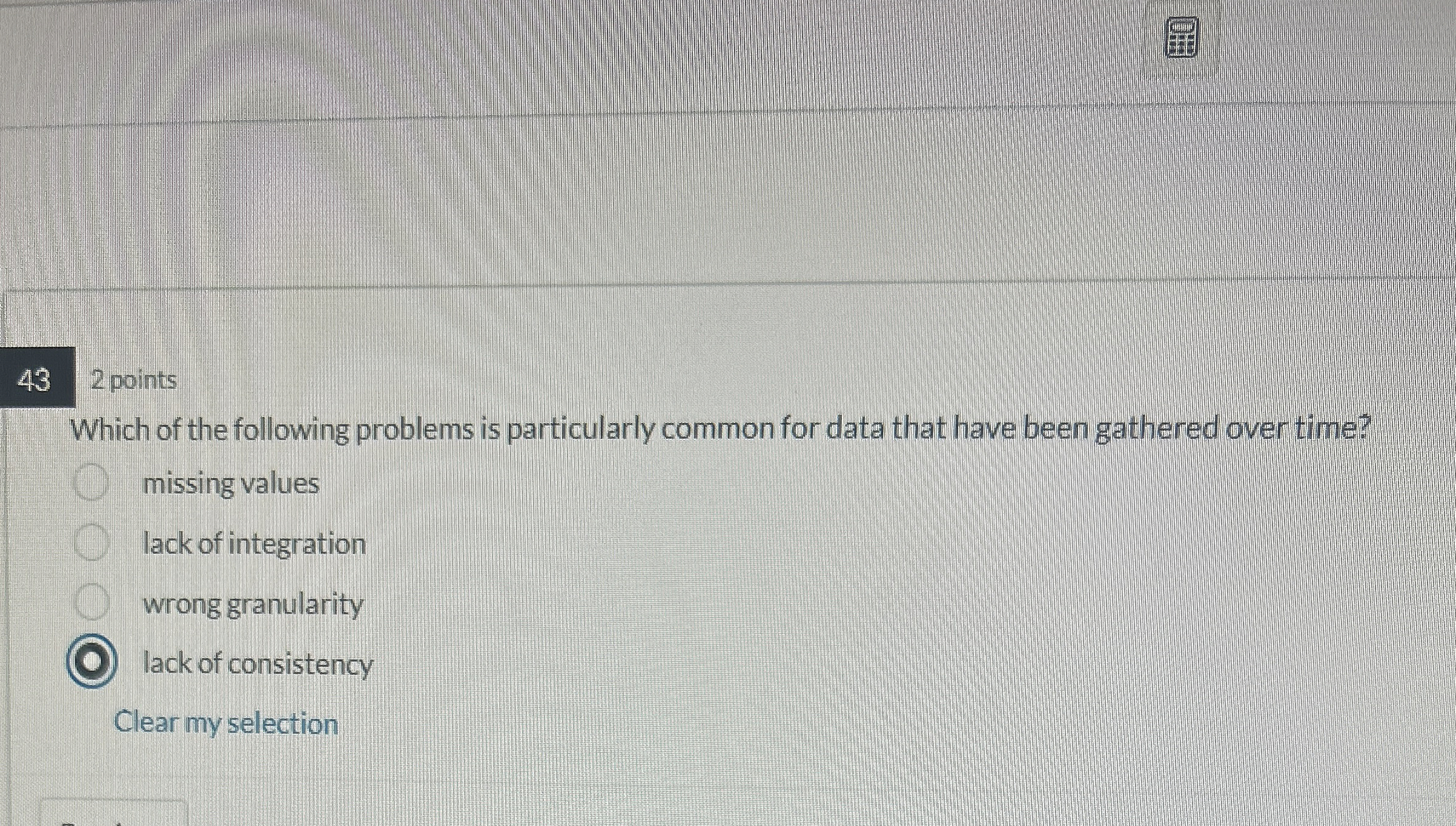 Which of the following problems is particularly