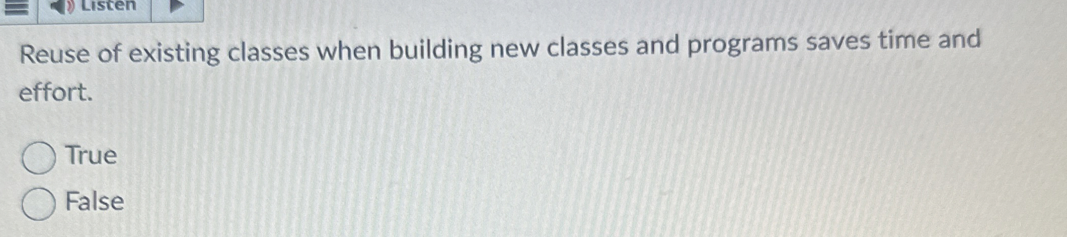 Reuse of existing classes when building new