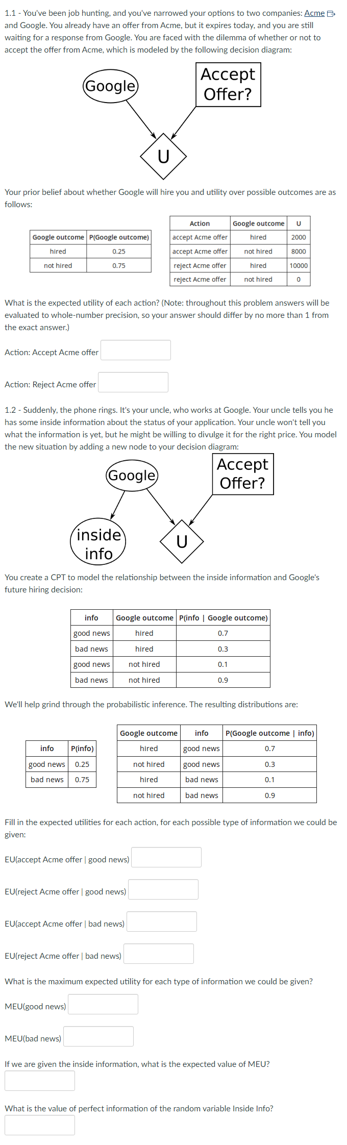 Your prior belief about whether Google will hire