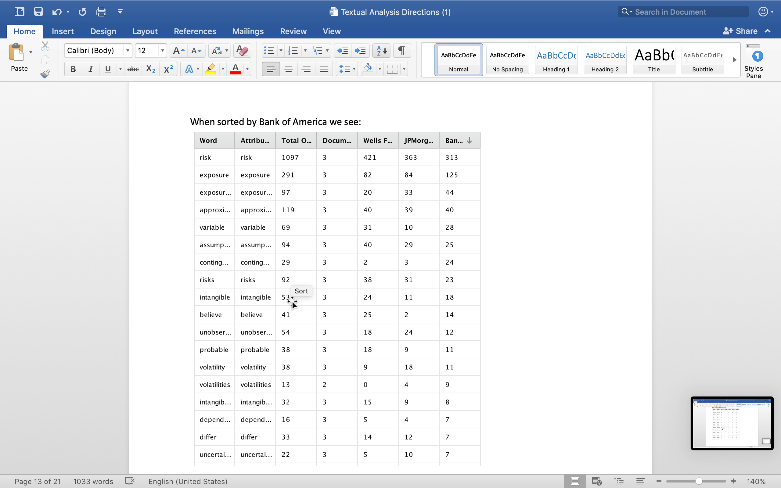 Part 1 Find Passive Verbs in Data between the 3