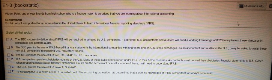 QUESTION 1 Course Learning Outcome (CLO) 1: