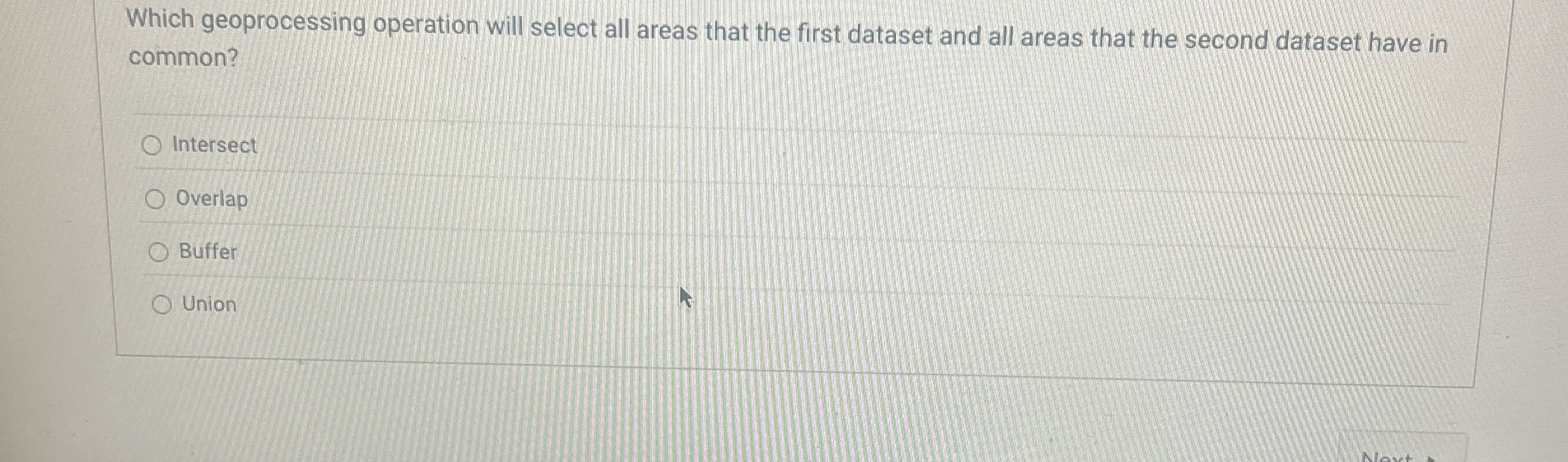 Which geoprocessing operation will select all