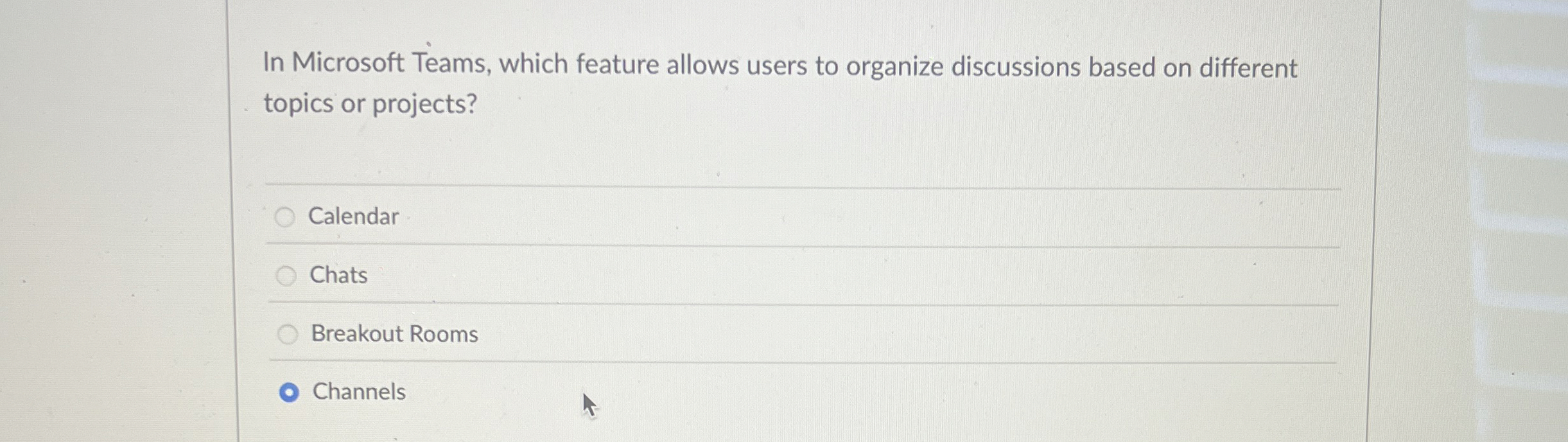 In Microsoft Teams, which feature allows users to